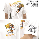 VANSON×TOM&JERRY バンソン トム＆ジェリー 天竺 半袖Tシャツ tjv-2318