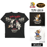 VANSON×TOM&JERRY バンソン トム＆ジェリー 天竺 半袖Tシャツ tjv-2319