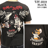 VANSON×TOM&JERRY バンソン トム＆ジェリー 天竺 半袖Tシャツ tjv-2319