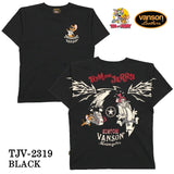 VANSON×TOM&JERRY バンソン トム＆ジェリー 天竺 半袖Tシャツ tjv-2319