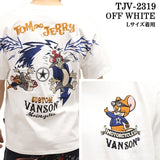 VANSON×TOM&JERRY バンソン トム＆ジェリー 天竺 半袖Tシャツ tjv-2319