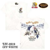 VANSON×TOM&JERRY バンソン トム＆ジェリー 天竺 半袖Tシャツ tjv-2319