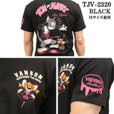 VANSON×TOM&JERRY バンソン トム＆ジェリー 天竺半袖Tシャツ tjv-2320