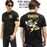 VANSON×TOM&JERRY バンソン トム＆ジェリー 天竺 半袖Tシャツ tjv-2321