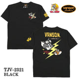 VANSON×TOM&JERRY バンソン トム＆ジェリー 天竺 半袖Tシャツ tjv-2321