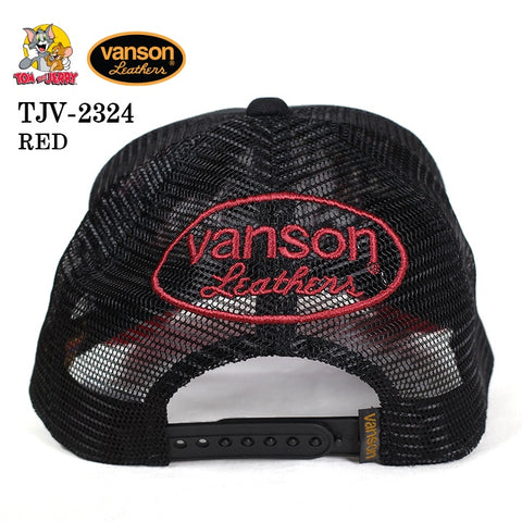 VANSON×TOM&JERRY バンソン トム＆ジェリー ツイルメッシュキャップ 帽子 tjv-2324
