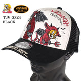 VANSON×TOM&JERRY バンソン トム＆ジェリー ツイルメッシュキャップ 帽子 tjv-2324