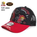 VANSON×TOM&JERRY バンソン トム＆ジェリー ツイルメッシュキャップ 帽子 tjv-2324