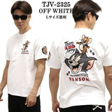 VANSON×TOM&JERRY バンソン トム＆ジェリー コラボTee 天竺半袖Tシャツ tjv-2325