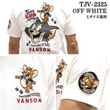 VANSON×TOM&JERRY バンソン トム＆ジェリー コラボTee 天竺半袖Tシャツ tjv-2325