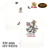 VANSON×TOM&JERRY バンソン トム＆ジェリー コラボTee 天竺半袖Tシャツ tjv-2325