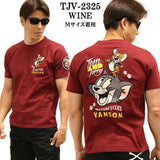 VANSON×TOM&JERRY バンソン トム＆ジェリー コラボTee 天竺半袖Tシャツ tjv-2325