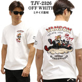 VANSON×TOM&JERRY バンソン トム＆ジェリー コラボTee 天竺半袖Tシャツ tjv-2326