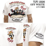 VANSON×TOM&JERRY バンソン トム＆ジェリー コラボTee 天竺半袖Tシャツ tjv-2326