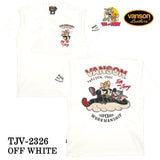 VANSON×TOM&JERRY バンソン トム＆ジェリー コラボTee 天竺半袖Tシャツ tjv-2326