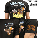 VANSON×TOM&JERRY バンソン トム＆ジェリー コラボTee 天竺半袖Tシャツ tjv-2328