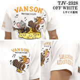 VANSON×TOM&JERRY バンソン トム＆ジェリー コラボTee 天竺半袖Tシャツ tjv-2328