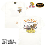 VANSON×TOM&JERRY バンソン トム＆ジェリー コラボTee 天竺半袖Tシャツ tjv-2328