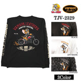 VANSON×TOM&JERRY バンソン トムジェリ コラボ 天竺 長袖Tシャツ ロンTEE tjv-2329