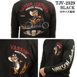 VANSON×TOM&JERRY バンソン トムジェリ コラボ 天竺 長袖Tシャツ ロンTEE tjv-2329