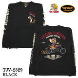 VANSON×TOM&JERRY バンソン トムジェリ コラボ 天竺 長袖Tシャツ ロンTEE tjv-2329