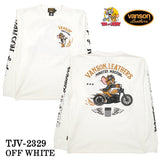 VANSON×TOM&JERRY バンソン トムジェリ コラボ 天竺 長袖Tシャツ ロンTEE tjv-2329