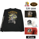 VANSON×TOM&JERRY バンソン トムジェリ コラボ 天竺 長袖Tシャツ ロンTEE tjv-2330