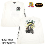 VANSON×TOM&JERRY バンソン トムジェリ コラボ 天竺 長袖Tシャツ ロンTEE tjv-2330