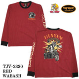 VANSON×TOM&JERRY バンソン トムジェリ コラボ 天竺 長袖Tシャツ ロンTEE tjv-2330