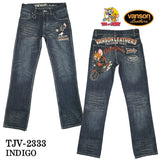 VANSON×TOM&JERRY バンソン コラボ トムとジェリー デニムパンツ ジーンズ ボトム tjv-2333