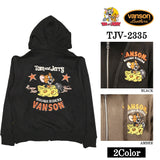 VANSON×TOM&JERRY バンソン トムジェリ コラボ 起毛 ボンディング パーカー tjv-2335