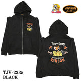 VANSON×TOM&JERRY バンソン トムジェリ コラボ 起毛 ボンディング パーカー tjv-2335