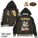 VANSON×TOM&JERRY バンソン トムジェリ コラボ ボンディング スタジャン tjv-2337