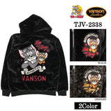 VANSON×TOM&JERRY バンソン トムジェリ コラボ ファー ZIPジャケット パーカー tjv-2338