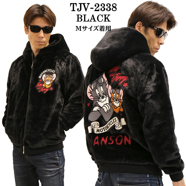 VANSON×TOM&JERRY バンソン トムジェリ コラボ ファー ZIP VANSON×TOM&JERRY バンソン トムジェリ コラボ ファー ZIP