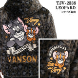 VANSON×TOM&JERRY バンソン トムジェリ コラボ ファー ZIPジャケット パーカー tjv-2338