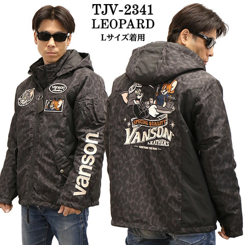 VANSON×TOM&JERRY バンソン トムジェリ コラボ 切り替え ナイロンジャケット tjv-2341