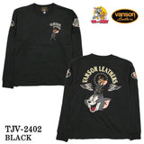 VANSON×TOM&JERRY バンソン トムジェリ コラボ 天竺 長袖Tシャツ ロンTEE tjv-2402