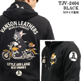 VANSON×TOM&JERRY バンソン トムジェリ コラボ 裏毛F/Zパーカー tjv-2404