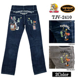 VANSON×TOM&JERRY バンソン コラボ トムとジェリー デニムパンツ ジーンズ ボトム tjv-2410