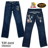 VANSON×TOM&JERRY バンソン コラボ トムとジェリー デニムパンツ ジーンズ ボトム tjv-2410