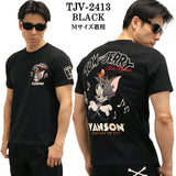 VANSON×TOM&JERRY バンソン トム＆ジェリー 天竺 半袖Tシャツ tjv-2413