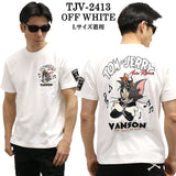 VANSON×TOM&JERRY バンソン トム＆ジェリー 天竺 半袖Tシャツ tjv-2413