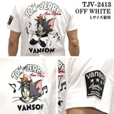 VANSON×TOM&JERRY バンソン トム＆ジェリー 天竺 半袖Tシャツ tjv-2413