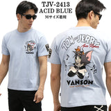 VANSON×TOM&JERRY バンソン トム＆ジェリー 天竺 半袖Tシャツ tjv-2413