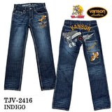 VANSON×TOM&JERRY バンソン コラボ トムとジェリー デニムパンツ ジーンズ ボトム tjv-2416