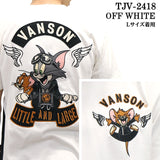 VANSON×TOM&JERRY バンソン トム＆ジェリー 天竺 半袖Tシャツ tjv-2418