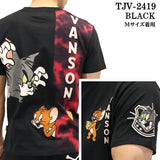 VANSON×TOM&JERRY バンソン トム＆ジェリー 天竺 半袖Tシャツ tjv-2419