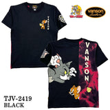 VANSON×TOM&JERRY バンソン トム＆ジェリー 天竺 半袖Tシャツ tjv-2419