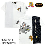 VANSON×TOM&JERRY バンソン トム＆ジェリー 天竺 半袖Tシャツ tjv-2419